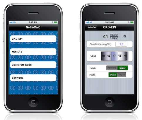 NefroCalc Screen Images ES reduced